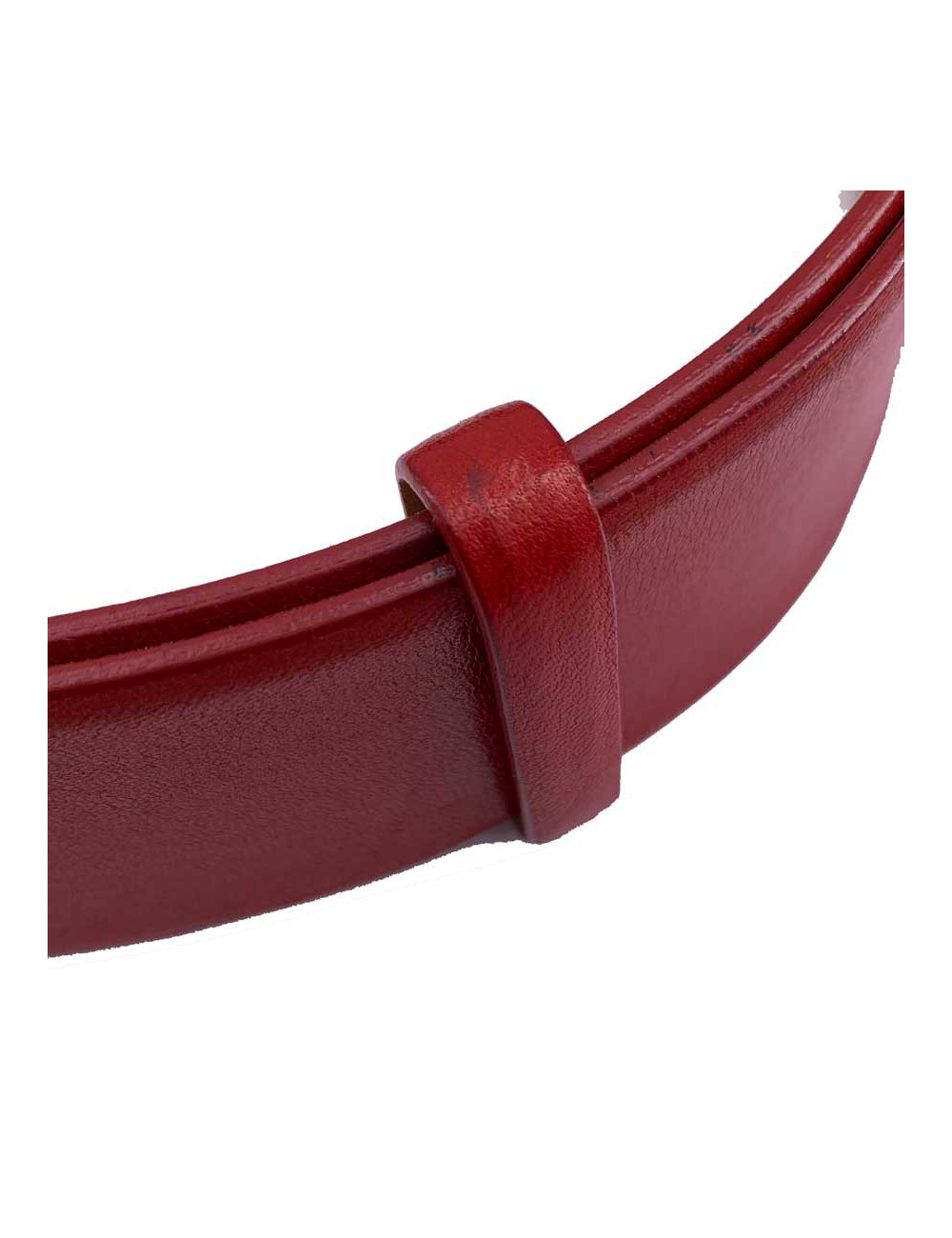 Ceinture cuir rouge CHANEL