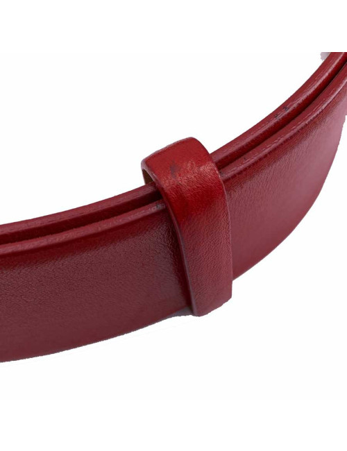 Ceinture cuir rouge CHANEL