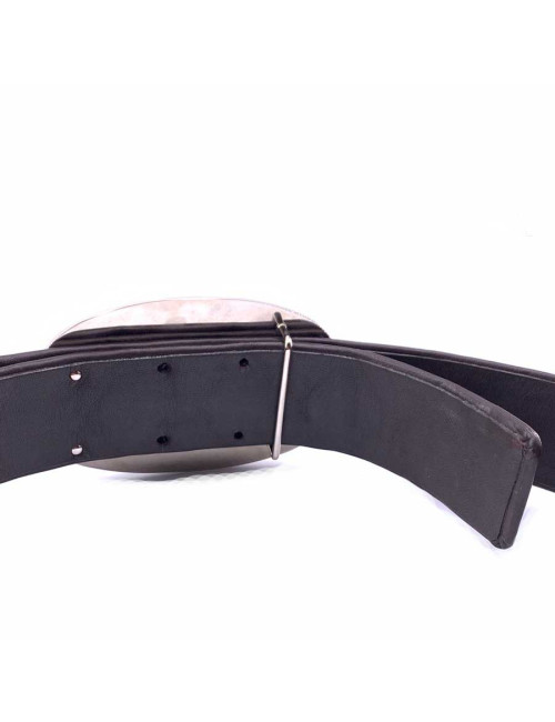 Ceinture cuir marron T85 CHANEL