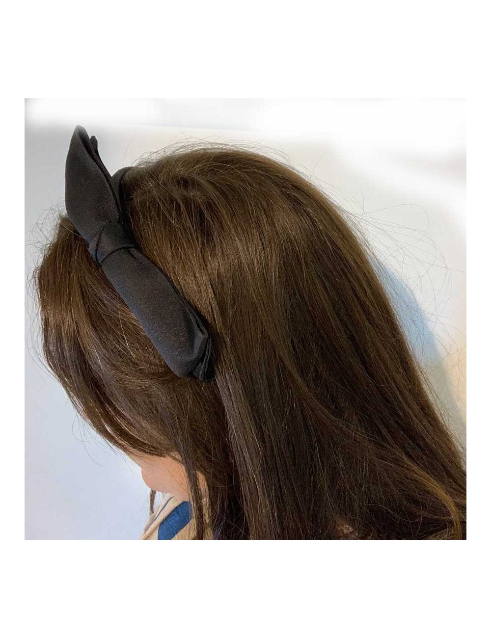 Serre tête CHANEL noeud noir