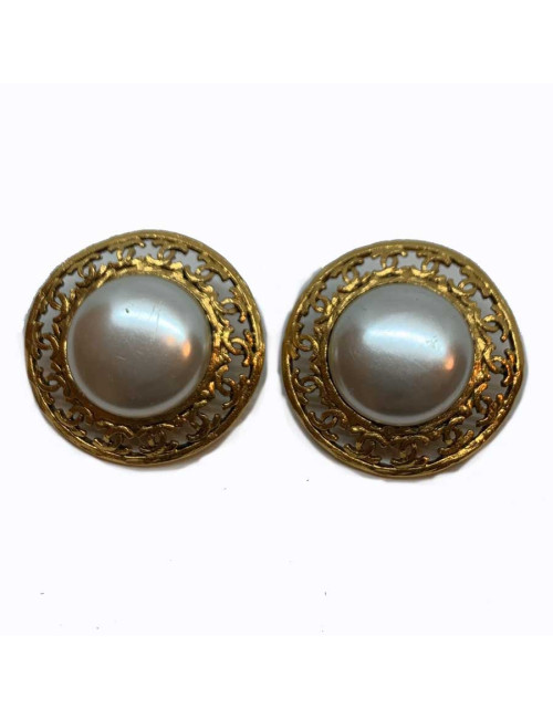 BO CHANEL vintage perle et or