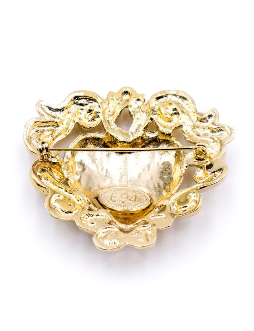 CHRISTIAN LACROIX Broche coeur Vintage