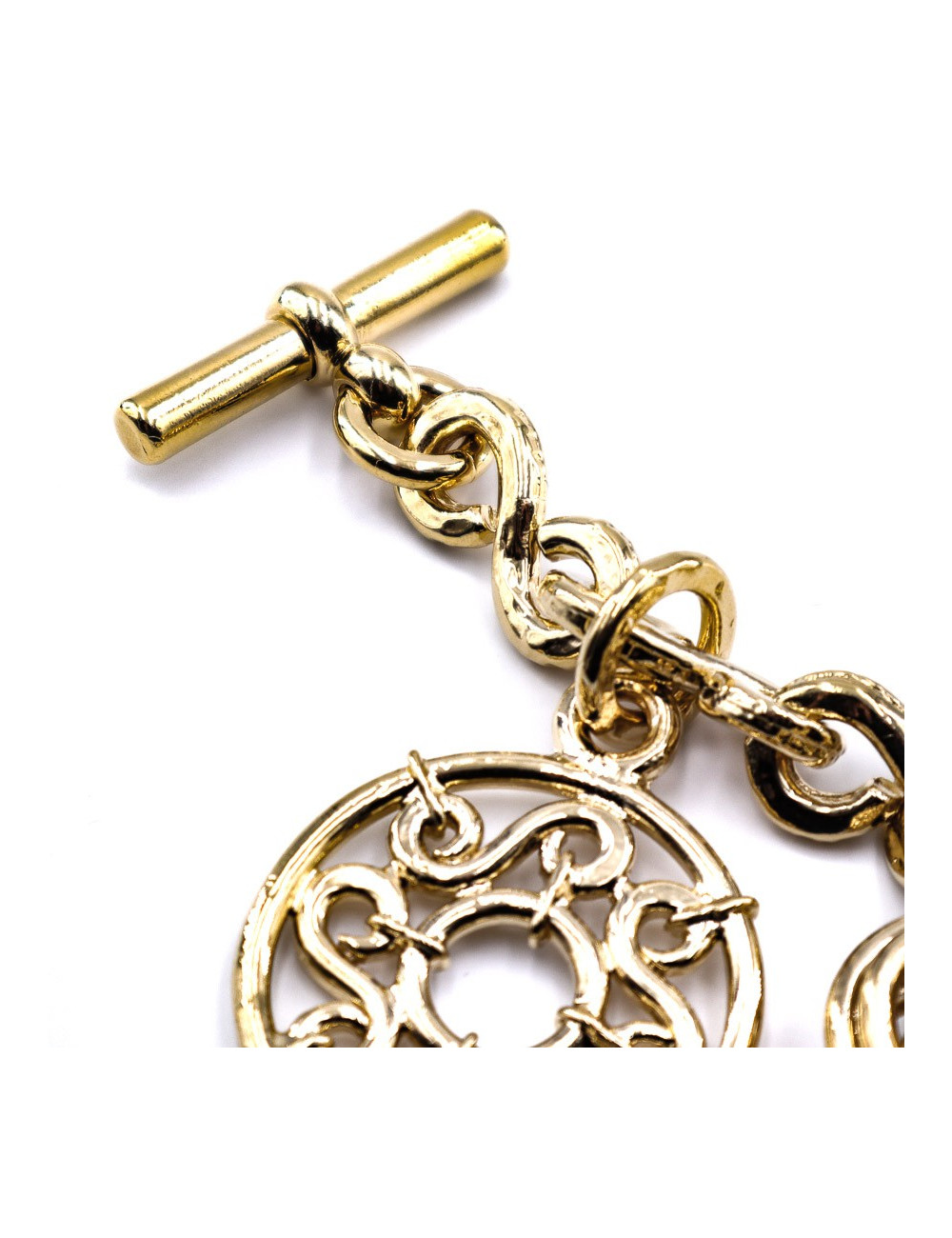 Bracelet CELINE doré charms vintage