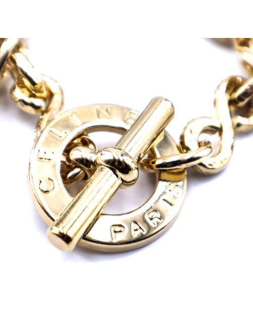 Bracelet CELINE doré charms vintage