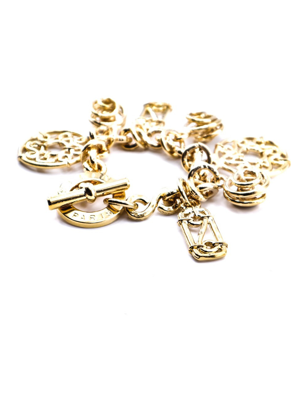 Bracelet CELINE doré charms vintage