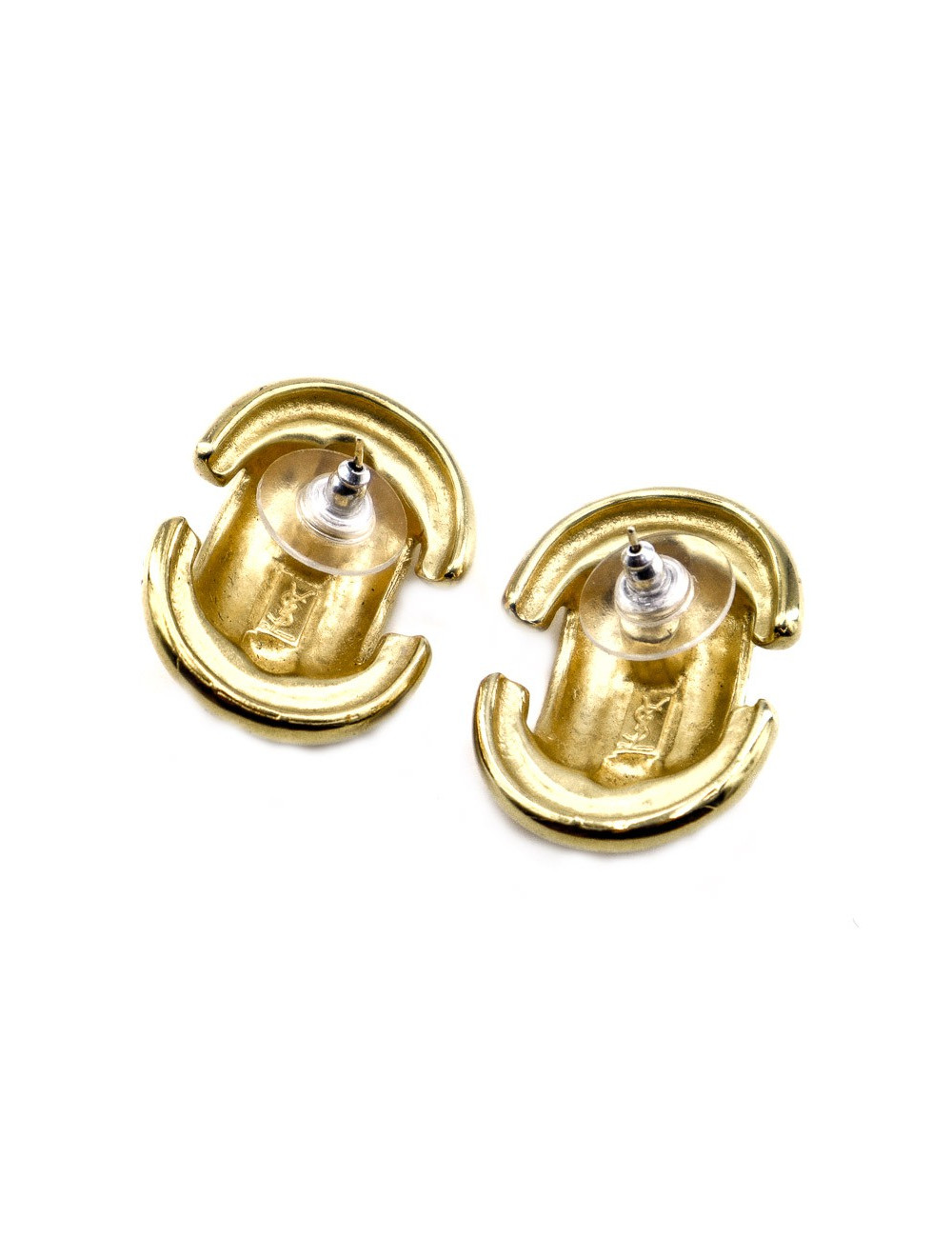 Boucles d'oreille clous YSL SAINT LAURENT Vintage