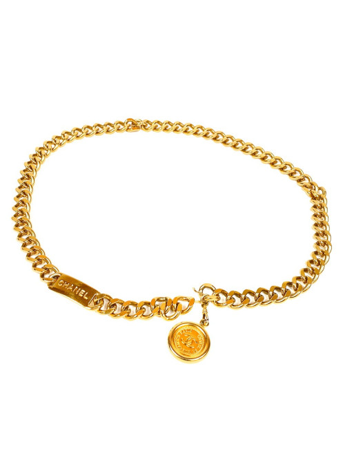 Ceinture CHANEL dorée vintage