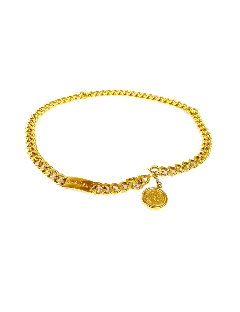 Ceinture CHANEL dorée vintage