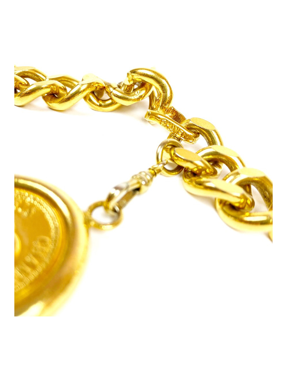 Ceinture CHANEL dorée vintage