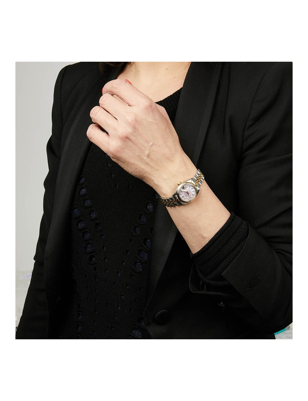 Montre ROLEX Lady Oyster perpetual diamants