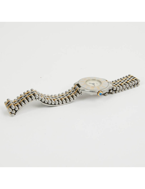 Must 21 CARTIER bracelet en acier et or