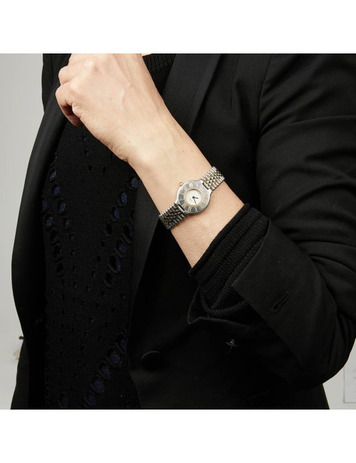 Must 21 CARTIER bracelet en acier et or