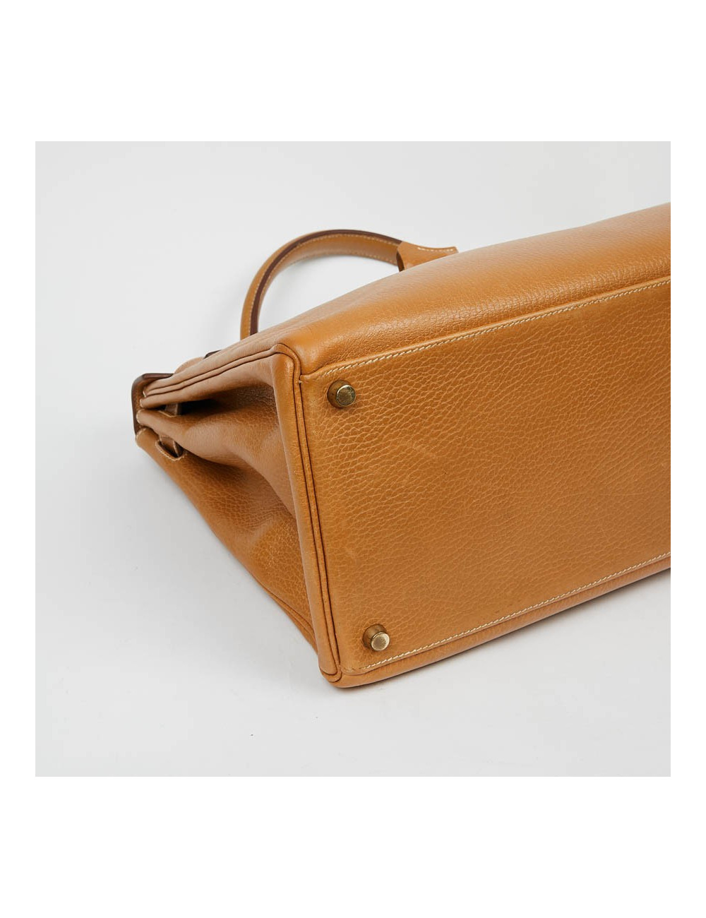 HERMES Kelly 40 cuir Courchevel gold