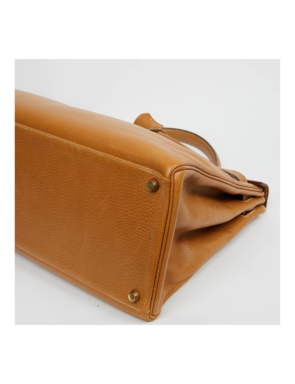 HERMES Kelly 40 cuir Courchevel gold