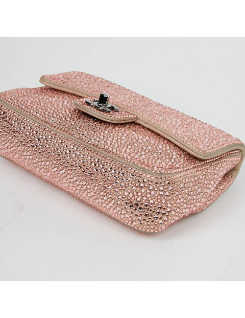 Sac CHANEL en veau velours incrusté de cristal