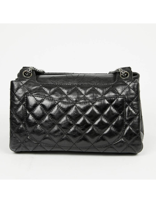 Sac CHANEL cuir froissé noir