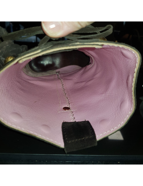 Bottes CELINE en veau velours marron T 36