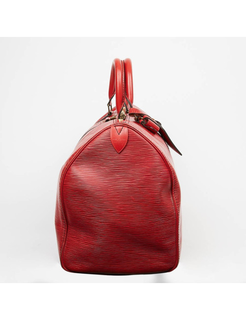 LOUIS VUITTON Keepall 45 cuir épi rouge 