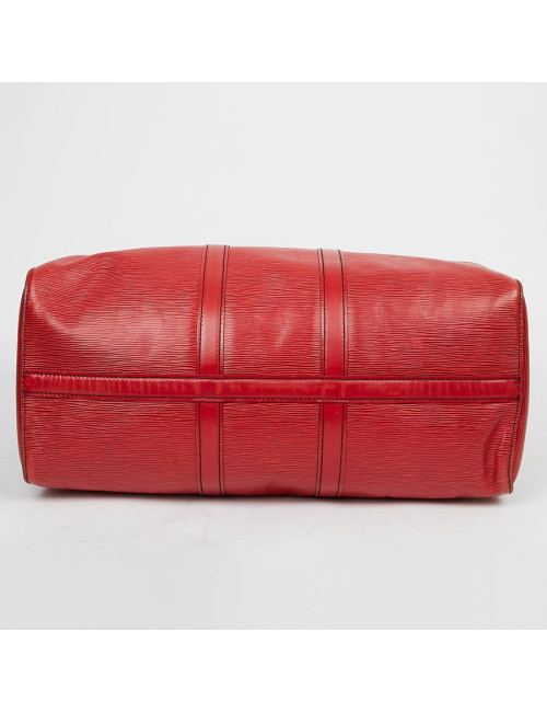 LOUIS VUITTON Keepall 45 cuir épi rouge 