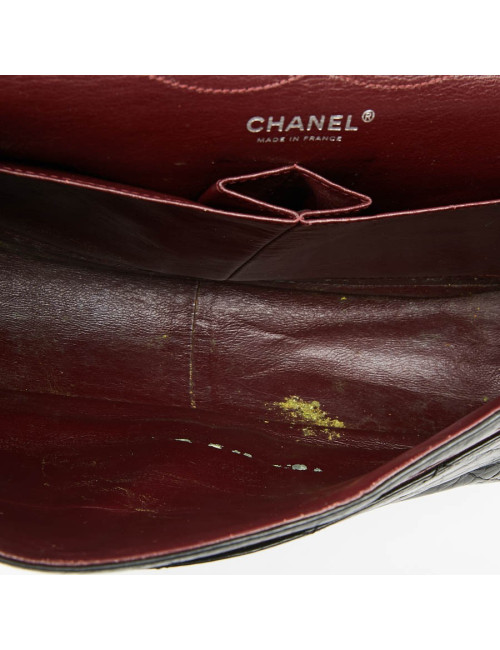 2.55 GM CHANEL cuir noir vieilli