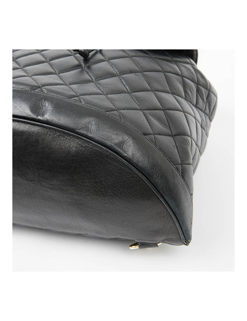 Sac à dos CHANEL Vintage cuir matelassé noir
