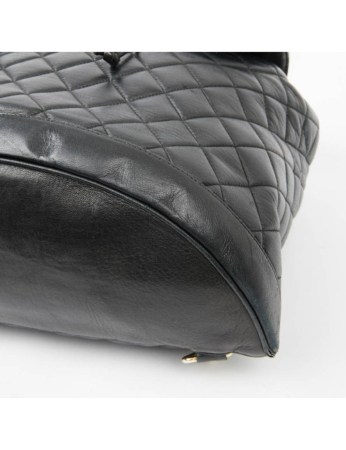 Sac à dos CHANEL Vintage cuir matelassé noir