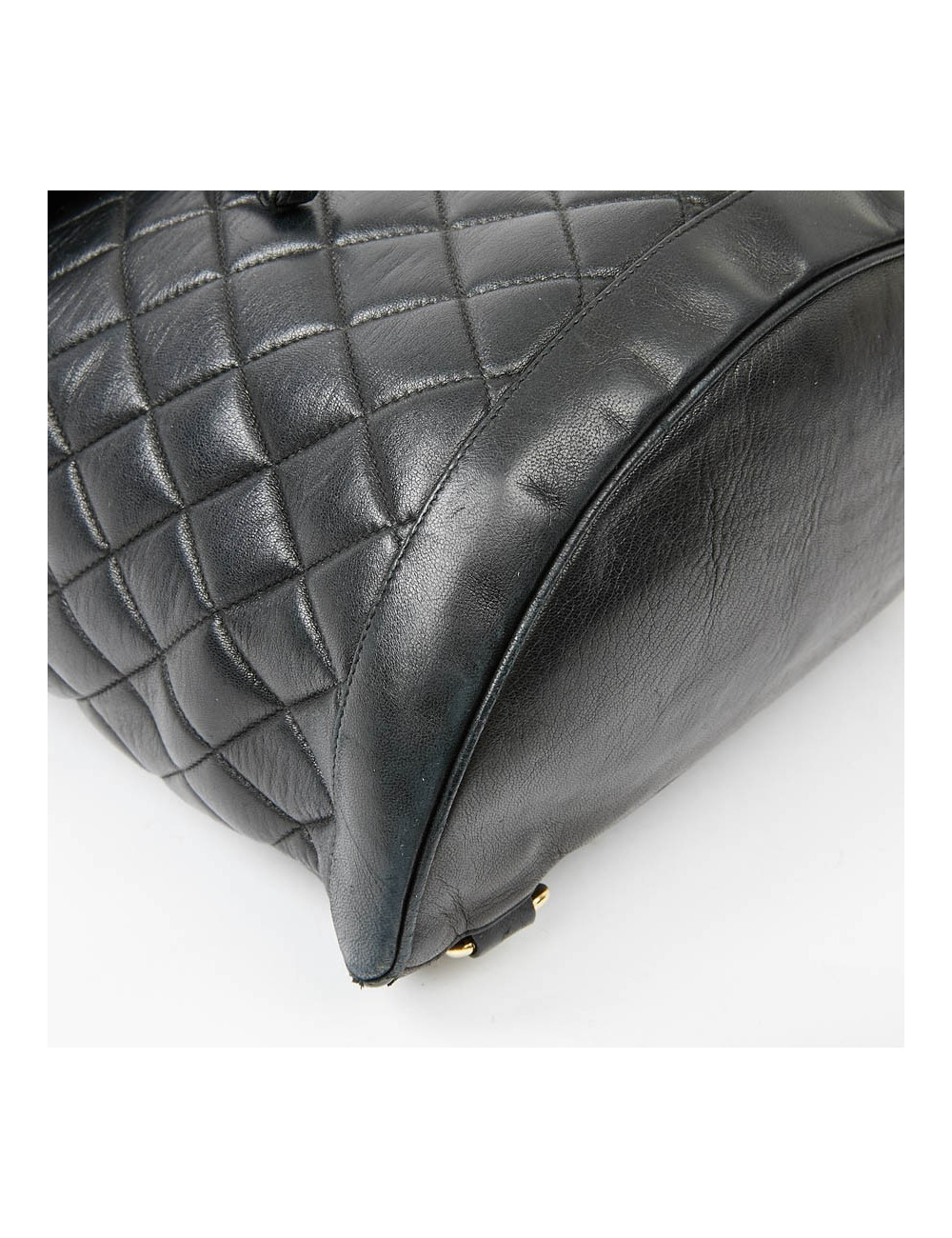 Sac à dos CHANEL Vintage cuir matelassé noir