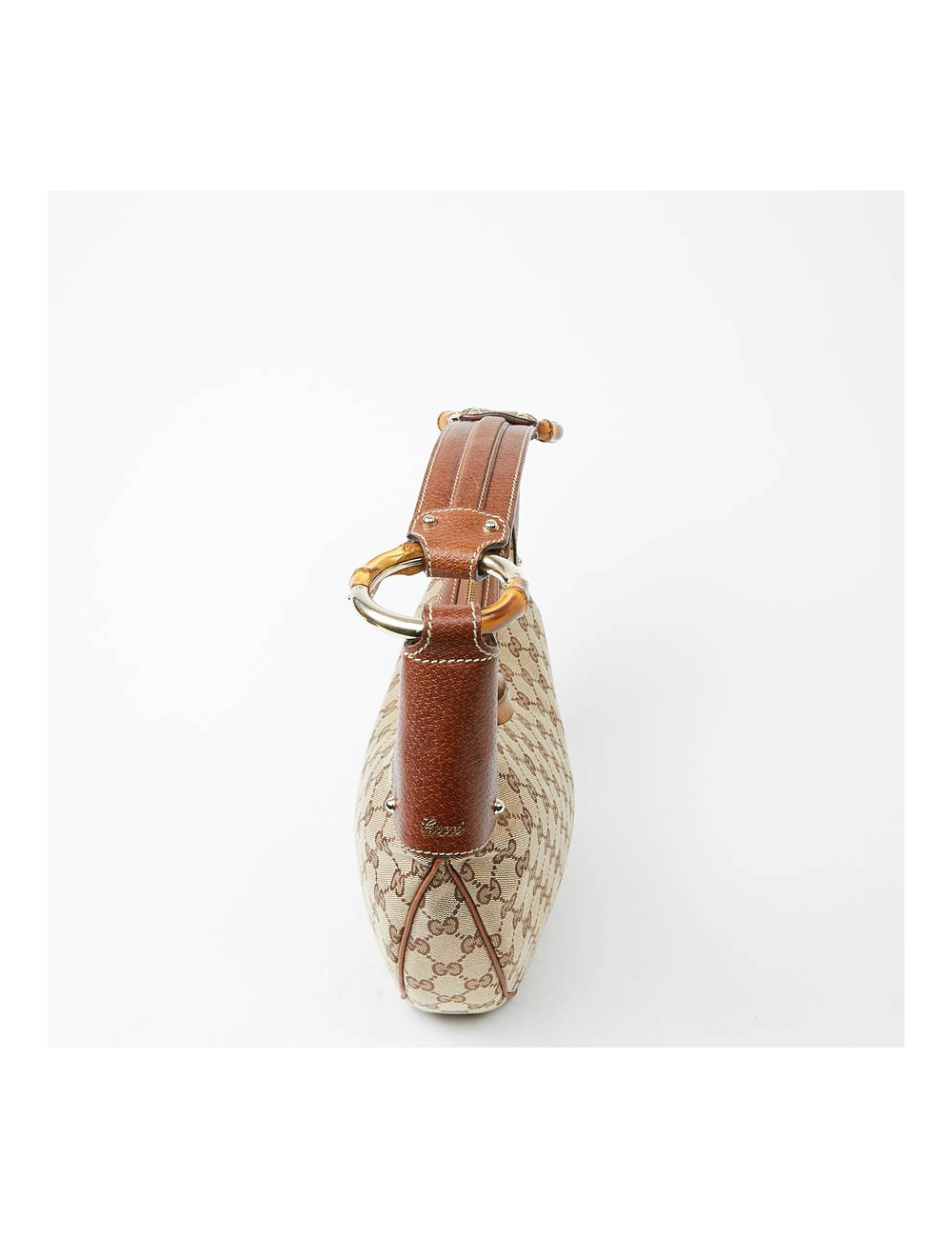 Sac GUCCI Bambou toile monogramme GG