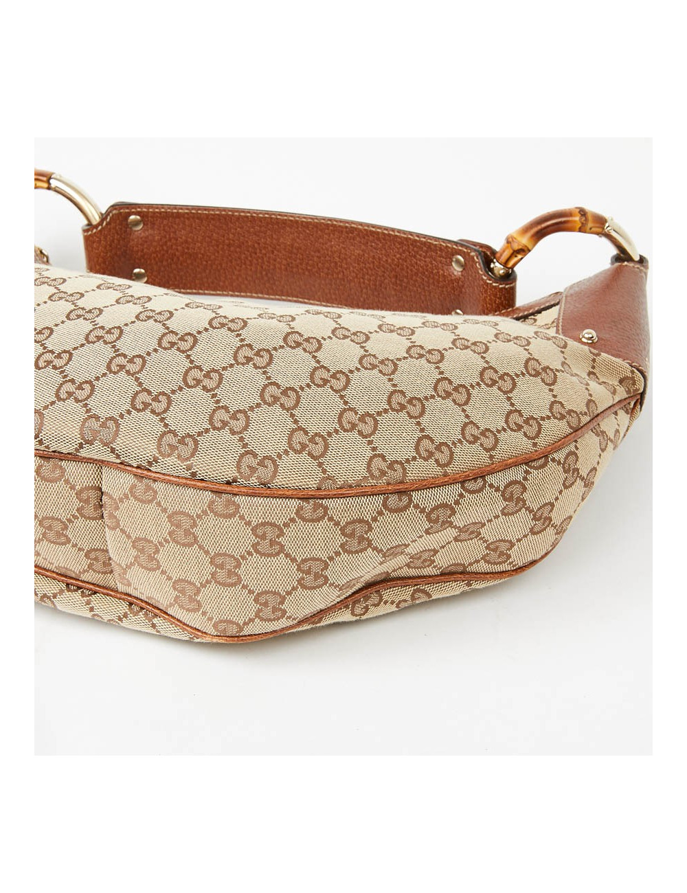 Sac GUCCI Bambou toile monogramme GG