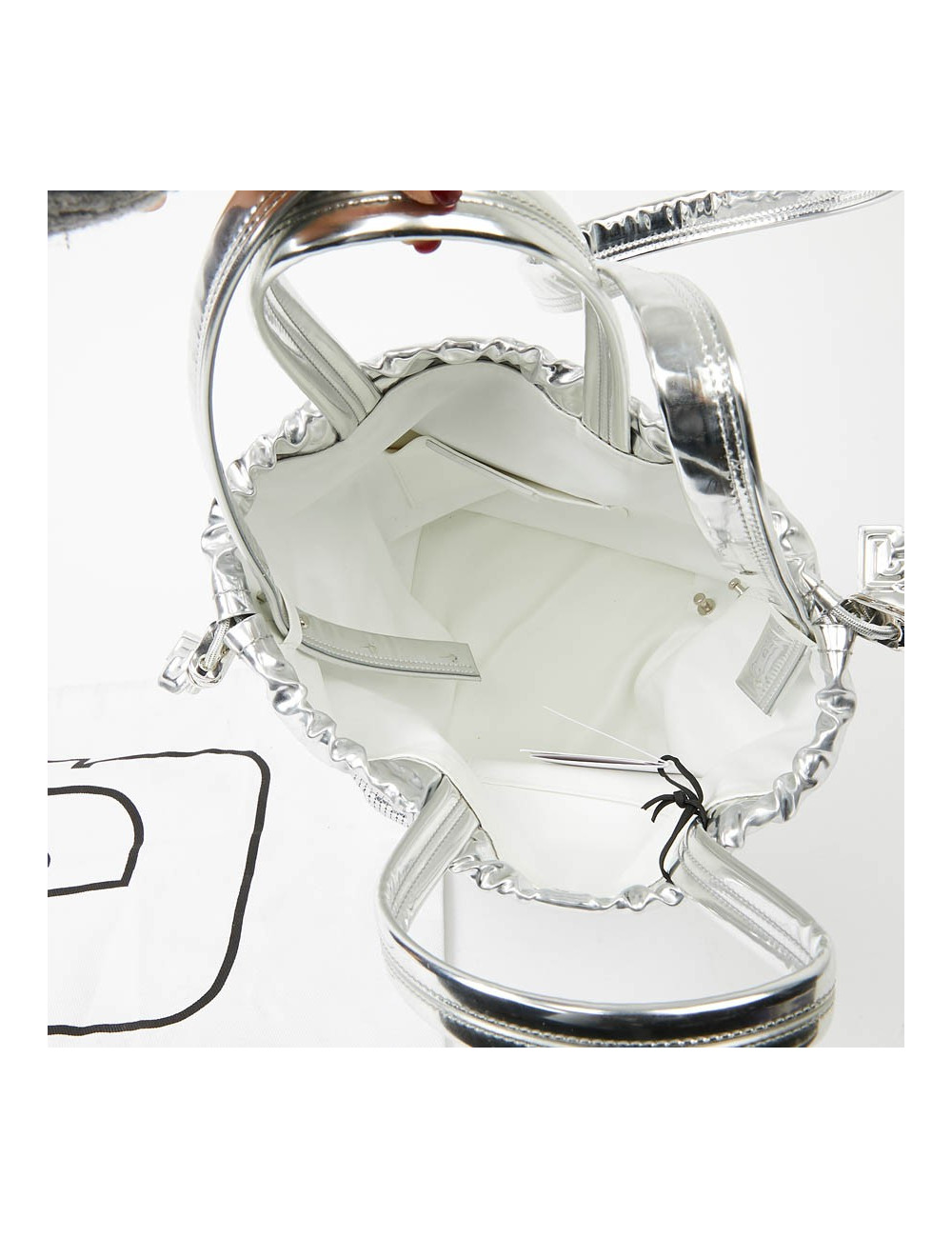 Sac PACO RABANNE cotte de maille argent