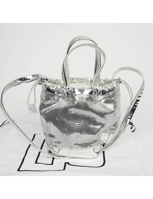 Sac PACO RABANNE cotte de maille argent