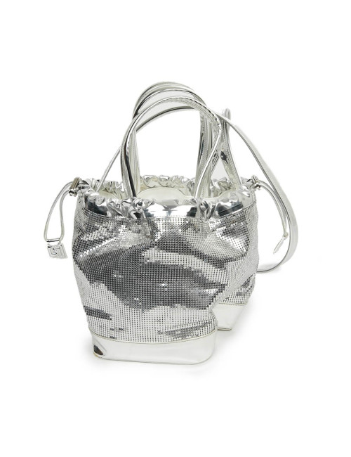 Sac PACO RABANNE cotte de maille argent