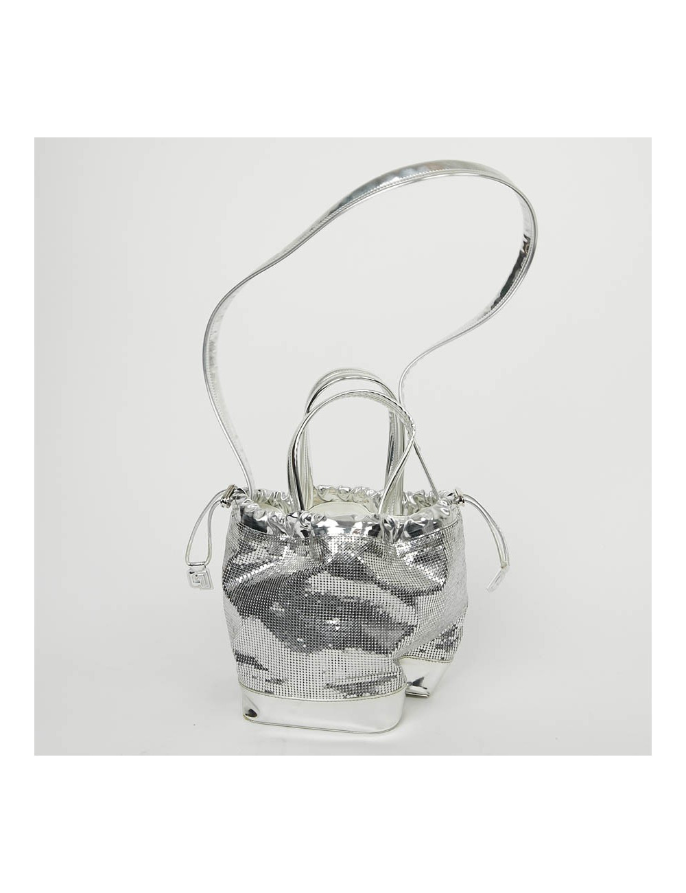 Sac PACO RABANNE cotte de maille argent