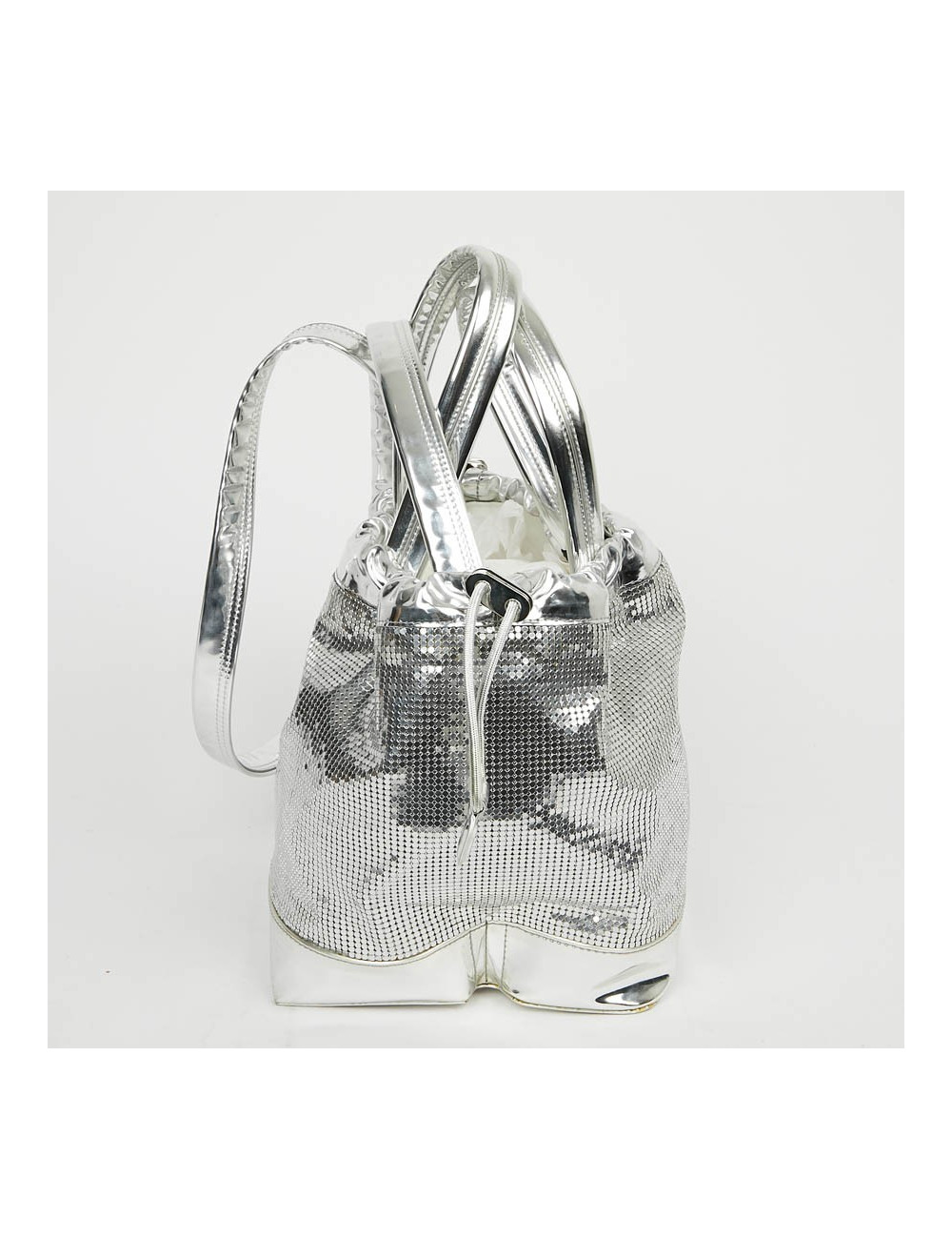 Sac PACO RABANNE cotte de maille argent