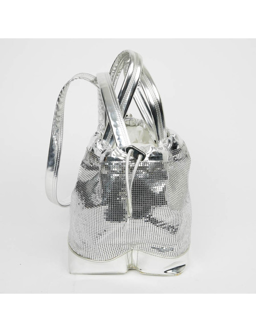 Sac PACO RABANNE cotte de maille argent