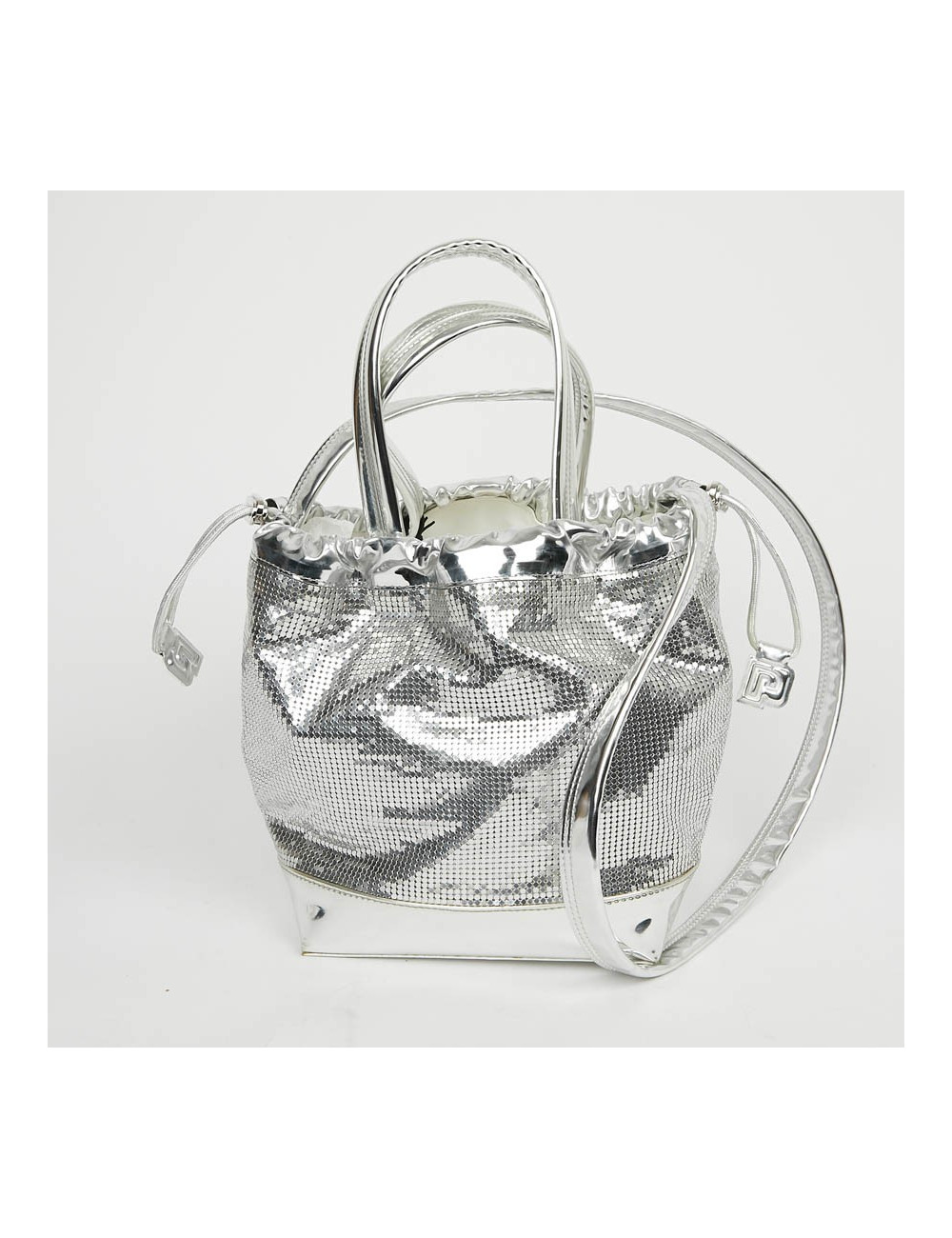Sac PACO RABANNE cotte de maille argent