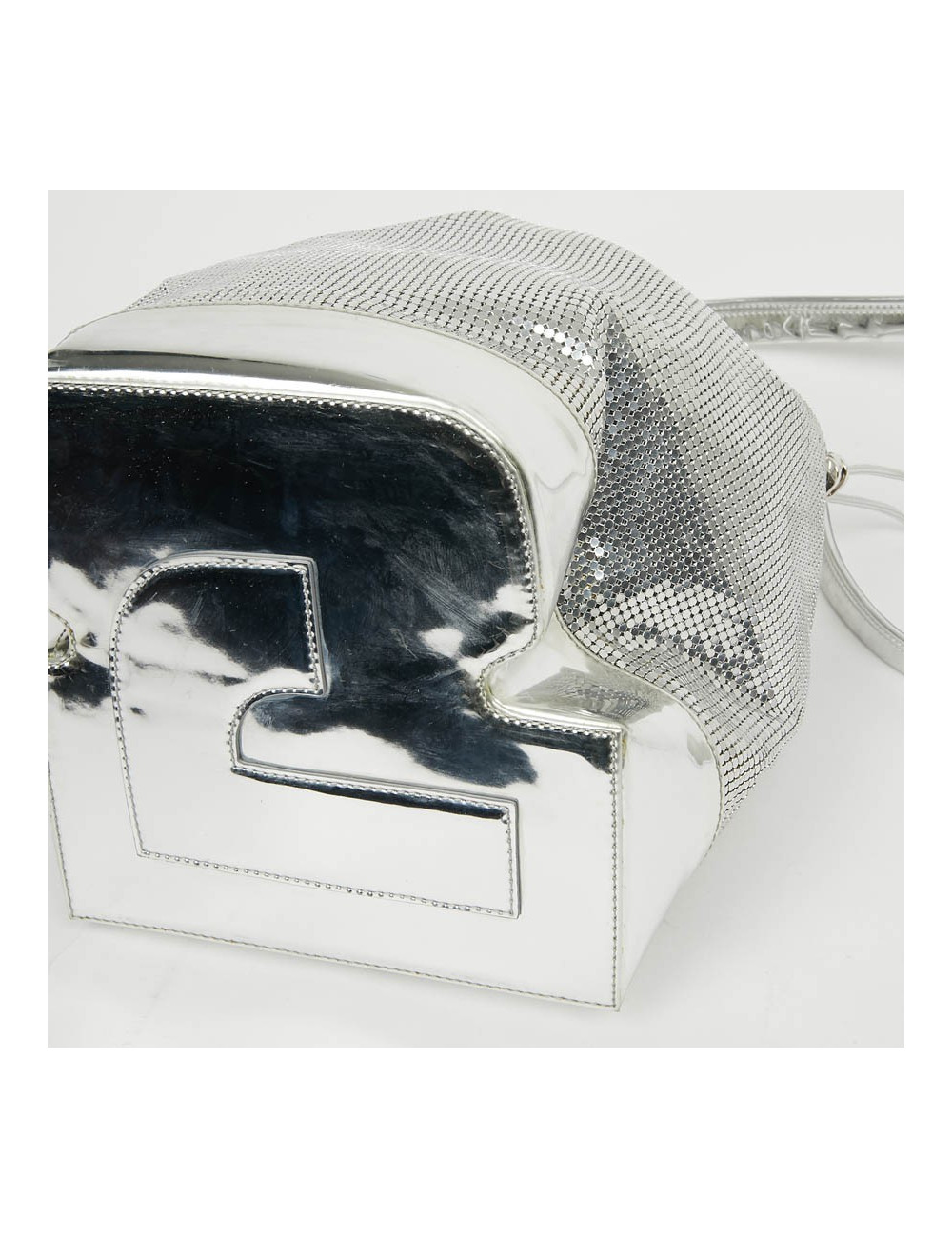 Sac PACO RABANNE cotte de maille argent