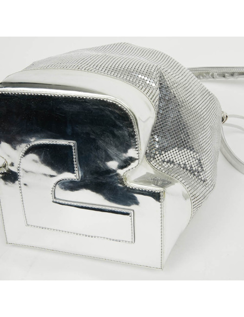 Sac PACO RABANNE cotte de maille argent