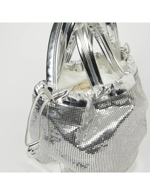 Sac PACO RABANNE cotte de maille argent