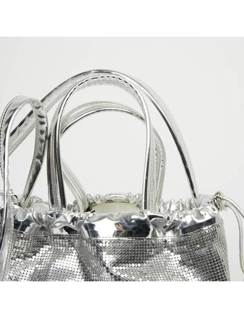Sac PACO RABANNE cotte de maille argent