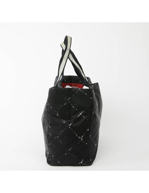 Cabas CHANEL toile noire et blanc