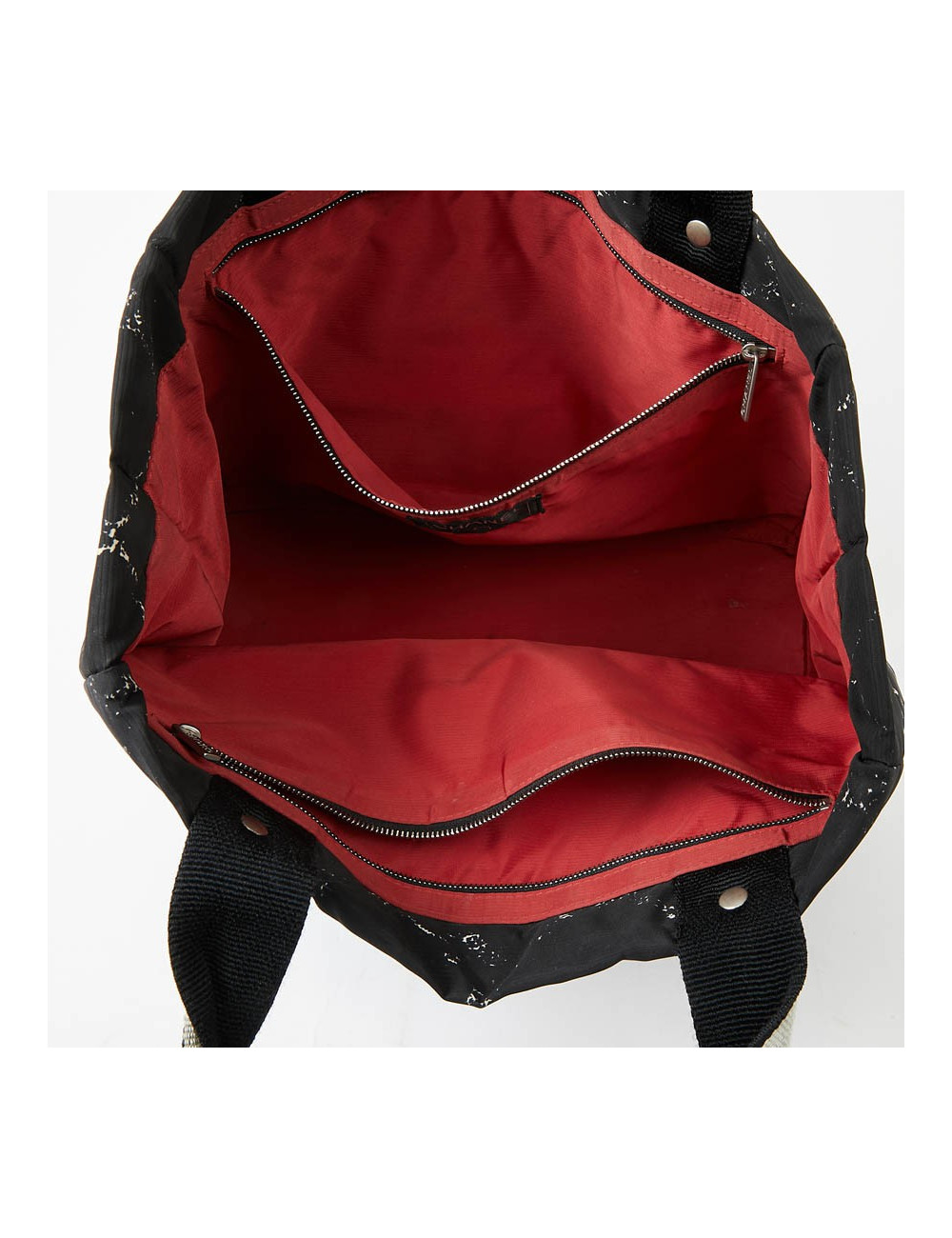 Cabas CHANEL toile noire et blanc