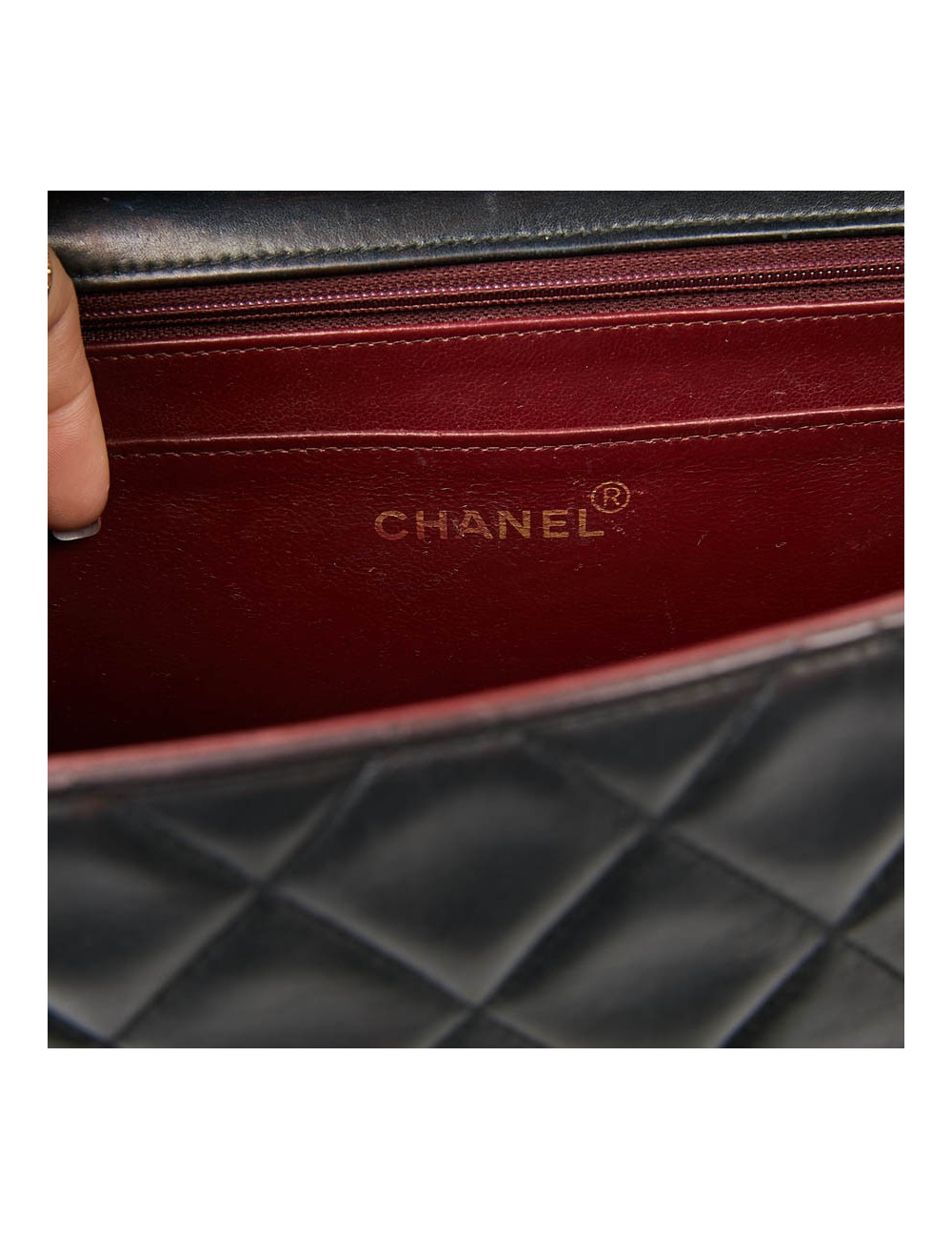 Sac vintage Jumbo CHANEL noir