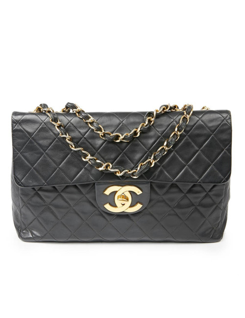 Sac vintage Jumbo CHANEL noir