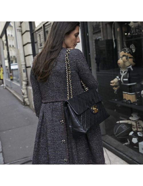 Sac vintage Jumbo CHANEL noir