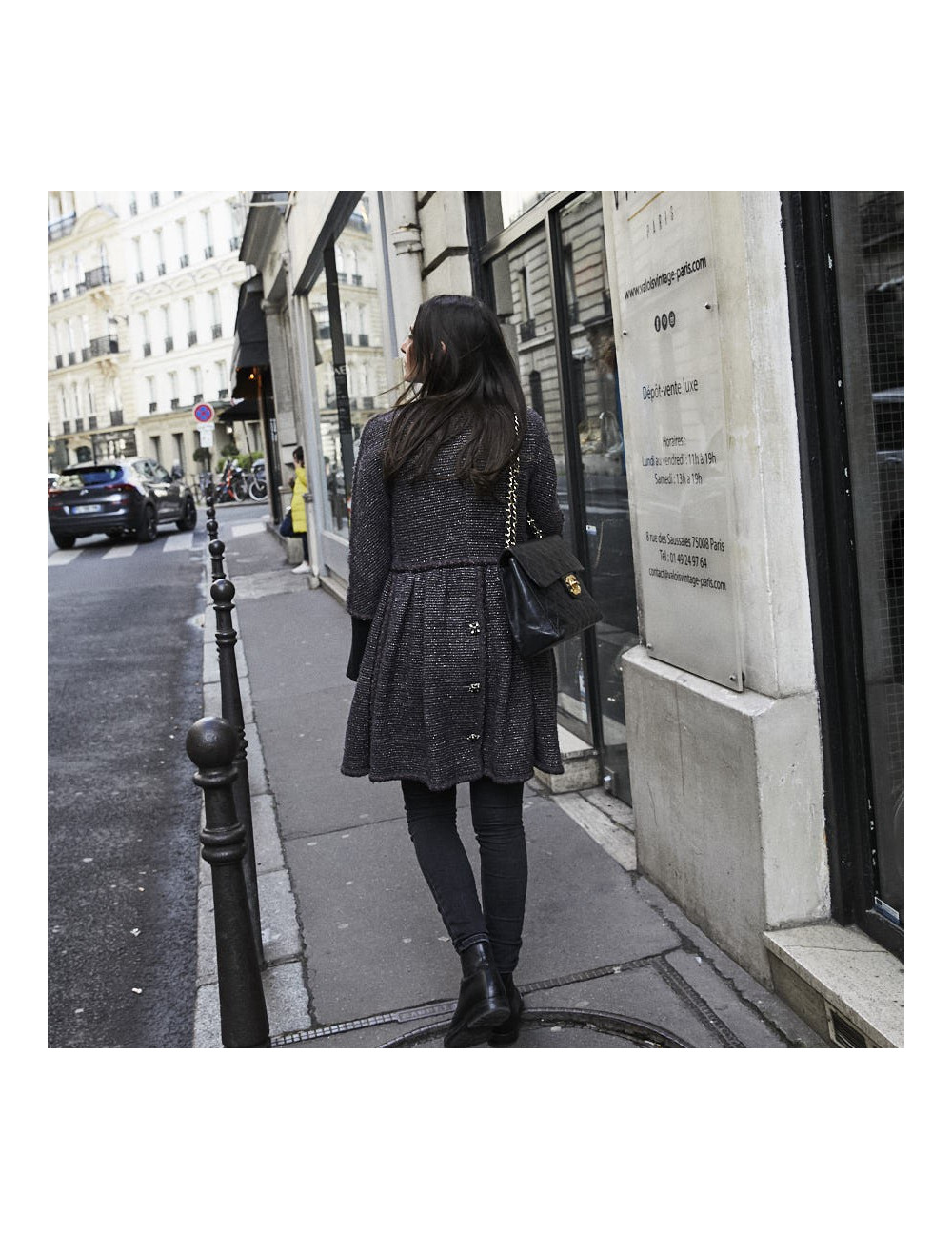 Sac vintage Jumbo CHANEL noir